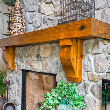 fireplace mantel