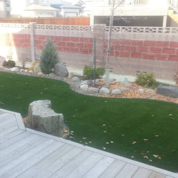 Synthetic Artificial Turf Grass Dog Yard Make Over Lethbridge 2013