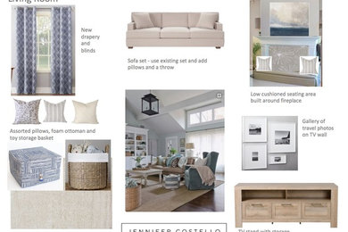 Family room - country family room idea in Toronto