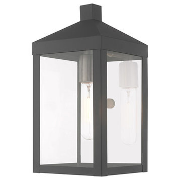 Livex Lighting Scandinavian Gray 1-Light Outdoor Wall Lantern