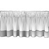 Bamboo Stripe Ink Nature Gray Bradford Valance Cotton with Bamboo Back Layer
