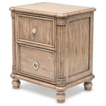Sea Winds - Malibu 2-Drawer Nightstand - The Malibu collection creates your tropical retreat resembling your favorite island resort. The beautiful frappe finish is designed to show its natural wood grain and is complemented by rich natural wood tones to give a feeling of warmth and relaxation.