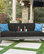 GDF Studio Crested Bay Outdoor Gray Aluminum Sofa Couch With Cushions