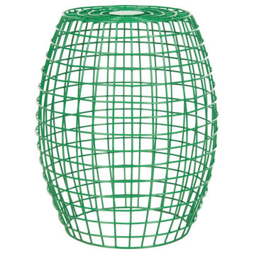Ricki Grid Accent Table, Green