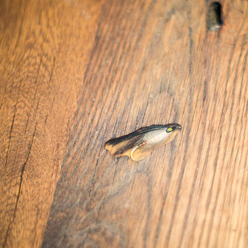 Reclaimed White Oak Fumed with Penetrating Oil