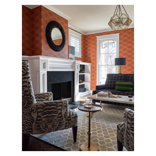 Historic Landmark Home Refresh - Transitional - Living Room - Chicago ...