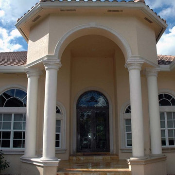 brick columns and block columns