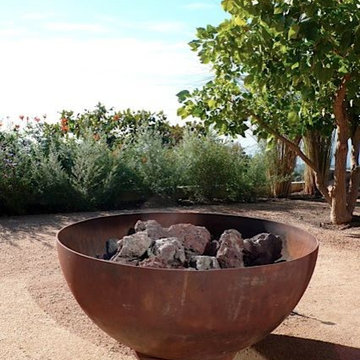 Big Bowl O' Zen 37 Inch Sculptural Firebowl™, Pacific Palisades, CA