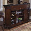 Accents Bar Cabinet with Foot Rail