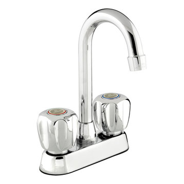 Belanger 3055W Dual Handle Bar Sink Faucet, Polished Chrome