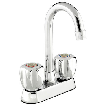 Belanger 3055W Dual Handle Bar Sink Faucet, Polished Chrome