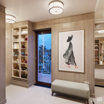 Traditional style Closet in a Private Residence