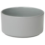 blomus - Pilar Bowl, Set of 4, Gray, Medium - Give your dinner the grand entrance it deserves with the PILAR Bowls. Simple yet beautifully designed, these bowls are a stylish way to serve up soups, pastas and more to your hungry guests. When mealtime is over, these bowls stack easily to be stowed in your cabinet or sideboard.