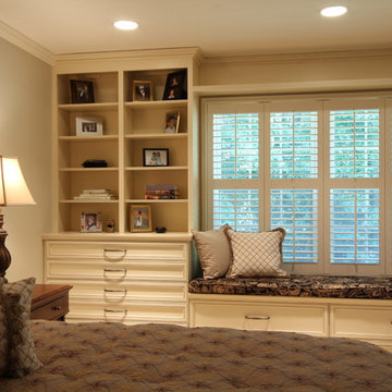 Built-in Cabinetry in Bedroom with Window Seat