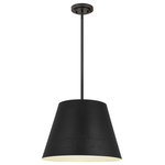 Z-Lite - Maddox One Light Chandelier, Matte Black - A texturized effect follows the hammered belt detail that changes up the look of this one-light pendant creating a sleek artistic effect. Crafted of bold matte black finish iron this pendant from the Maddox collection illuminates a custom casual kitchen dining area or living space with a classic industrial style. A matching down rod and canopy maintain design consistency.