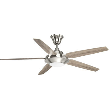 Signature Plus II Collection 54" LED 5 Blade Fan, Brushed Nickel