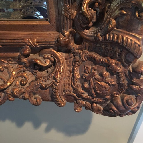 Cleaning Antique Gold Gild Mirror?