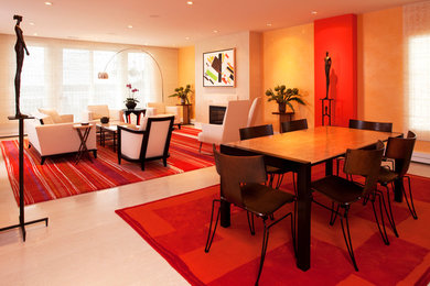 Inspiration for a contemporary dining room remodel in Minneapolis