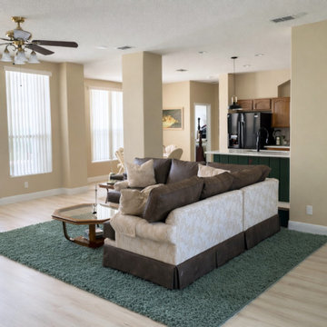 Warm Neutral Open-Plan Living Room Refresh