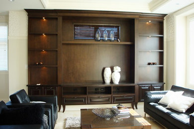 Arts and crafts home design photo in Vancouver