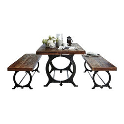 Barker and Stonehouse - Little Tree Hyatt Canning Table & 2 benches - Muebles de Comedor