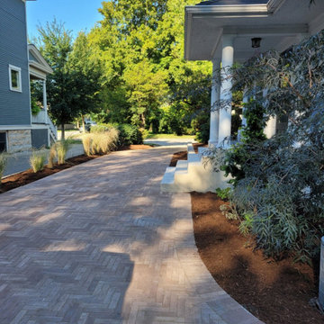 Driveway with historic preservation in mind