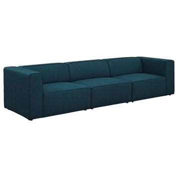 Mingle 3 Piece Upholstered Fabric Sectional Sofa Set EEI-2827-BLU