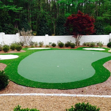 Charlotte, NC Putting Green with Fringe and Sand Traps
