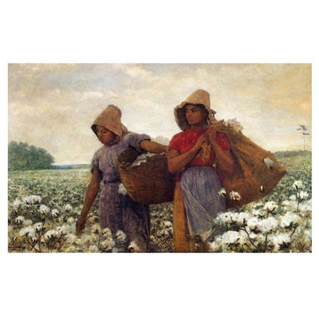 "The Cotton Pickers" Digital Paper Print by Winslow Homer, 32"x21"
