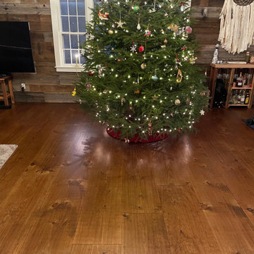 Eastern White Pine Plank Flooring, Living Room