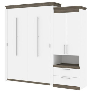 Orion  94W Queen Murphy Bed And Storage Cabinet With Pull-Out Shelf (95W) In...
