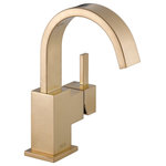 Delta - Delta Vero Single Handle Bathroom Faucet, Champagne Bronze, 553LF-CZ - Designed to look like new for life, Brilliance finishes are developed using a proprietary process that creates a durable, long-lasting finish that is guaranteed not to corrode, tarnish or discolor. You can install with confidence, knowing that Delta faucets are backed by our Lifetime Limited Warranty. Delta WaterSense labeled faucets, showers and toilets use at least 20% less water than the industry standard saving you money without compromising performance.