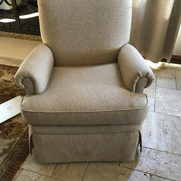 Oatmeal swivel rocker