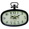 Vintage White Metal Wall Clock 52579