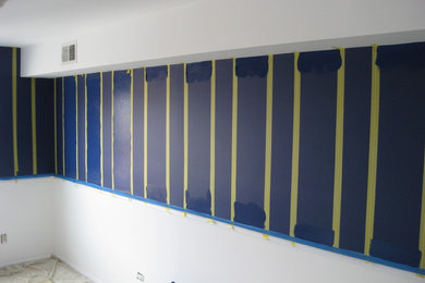Master Bedroom vertical stripes