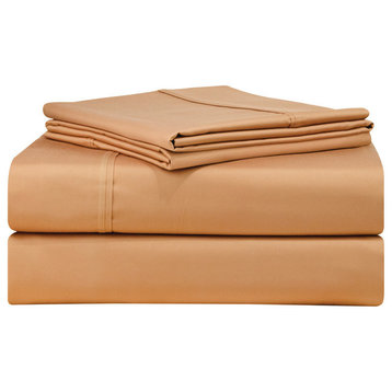 Pointehaven 500TC Deep Fitted Sheet Set, Expresso, Cal King