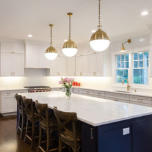 White Blue Kitchen