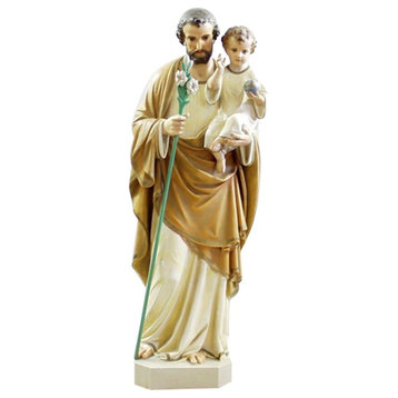 Saint Joseph With Child & Lily 65, Religious Large