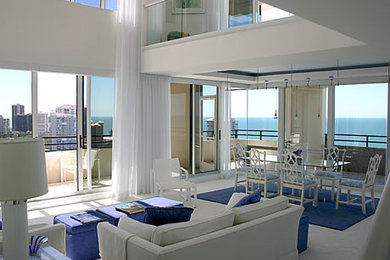 Inspiration for a contemporary living room remodel in Miami
