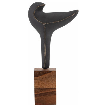 Glasgow Oval - Bird Object II In Traditional Style-12 Inches Tall and 6 Inches