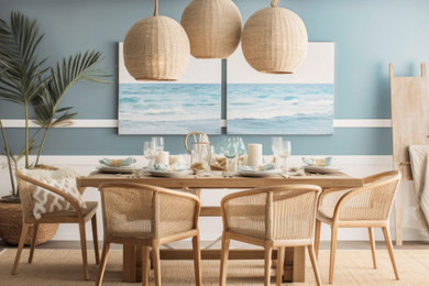 Example of a beach style dining room design in Orlando