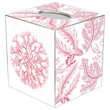 TB2713-Pink Coral Tissue Box Cover