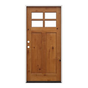 6-9/16" x 36" x 80" Shaker Craftsman 6 Lite Beveled Prehung, Right