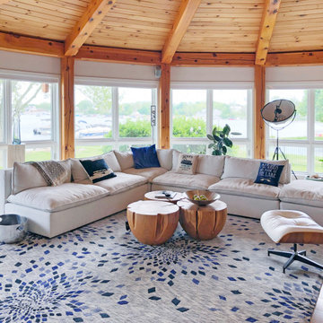 Beach Style Sunroom