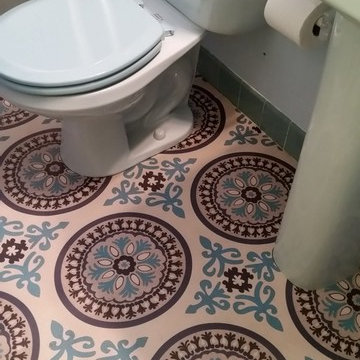 Pattern 43 Epiphany vinyl floor cloth