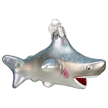 Old World Christmas 12175 Shark Blown Glass Ornament
