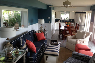 Inspiration for a mid-sized coastal ceramic tile sunroom remodel in Baltimore with a standard ceiling