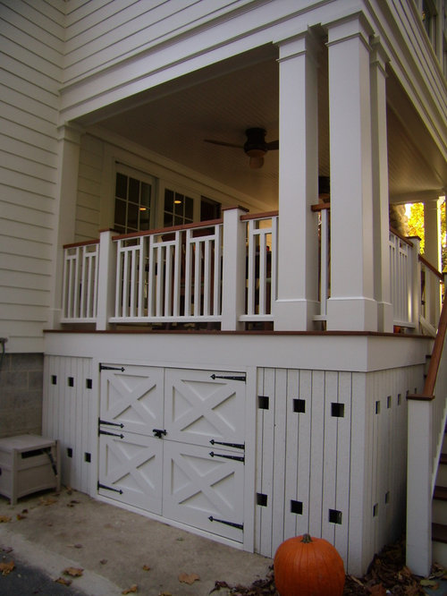under deck storage houzz