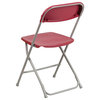HERCULES Series Premium Red Plastic Folding Chair, Set of 2