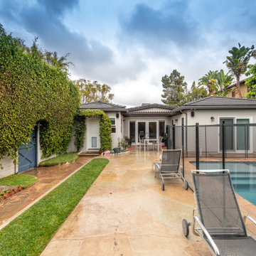Backyard with Pool and Fire Pit | Home Addition & Remodel | Brentwood